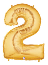 Gold Number Balloon 40"