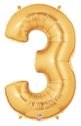 Gold Number Balloon 40"