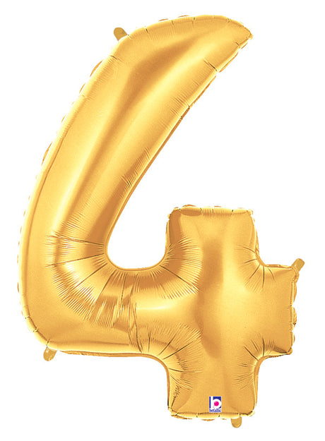 Gold Number Balloon 40"