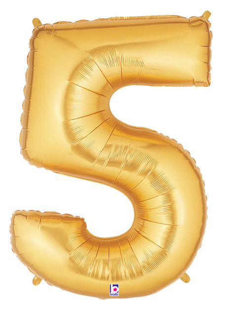 Gold Number Balloon 40"