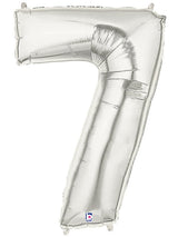 Silver Number Balloon 40"