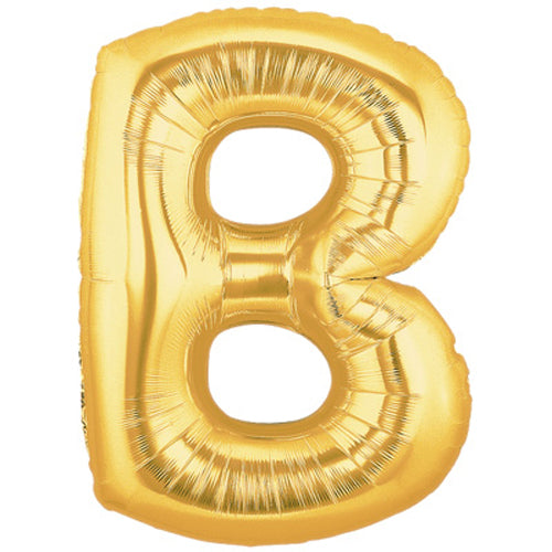 Gold Letter B Foil Balloon 100cm