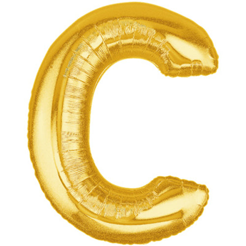 Gold Letter C Foil Balloon 100cm