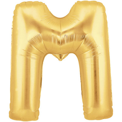 Gold Letter M Foil Balloon 100cm