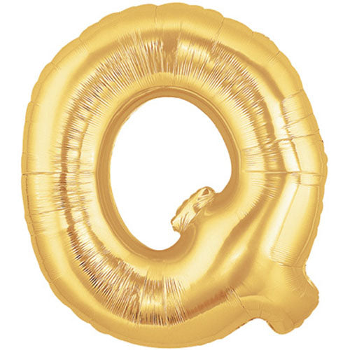 Gold Letter Q Foil Balloon 100cm