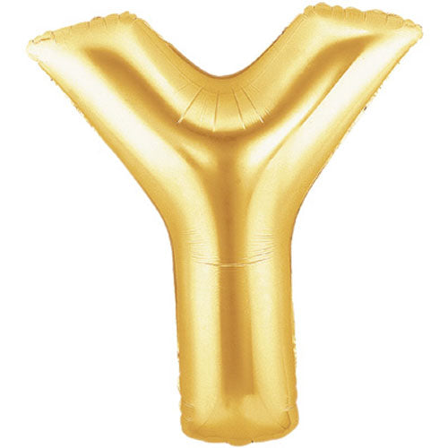 Gold Letter Y Foil Balloon 100cm