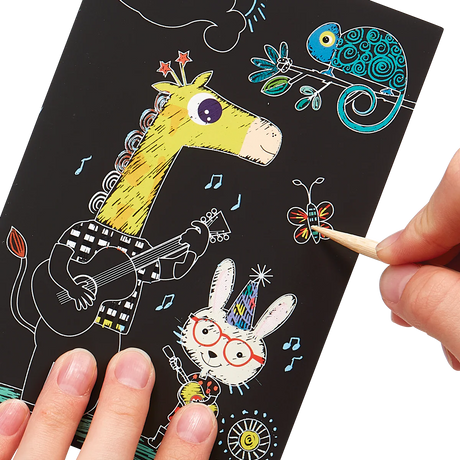 Safari Party Scratch and Scribble Mini Scratch Art Kit