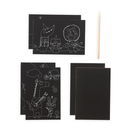 Safari Party Scratch and Scribble Mini Scratch Art Kit
