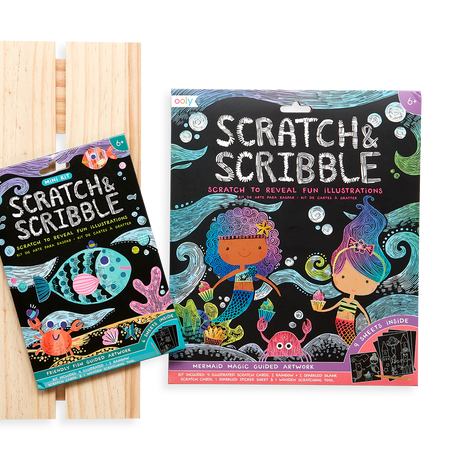 Friendly Fish Scratch and Scribble Mini Scratch Art Kit
