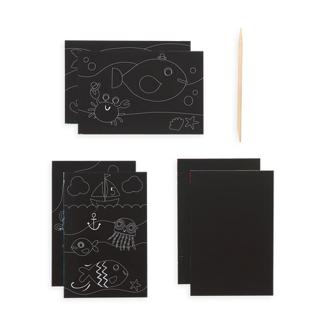 Friendly Fish Scratch and Scribble Mini Scratch Art Kit