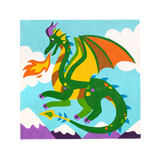 Colorific Canvas Paint by Number Kit - Fantastic Dragon