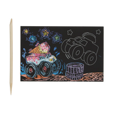 Monster Truck Mini Scratch and Scribble Art Kit