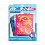 Scratch and Shine Foil Scratch Art Kit - Amazing Affirmations