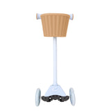 سكوتر إيفو ميني كروزر أزرق سماوي – سكوتر للأطفال مع سلة أمامية / لعبة ركوب بإضاءة