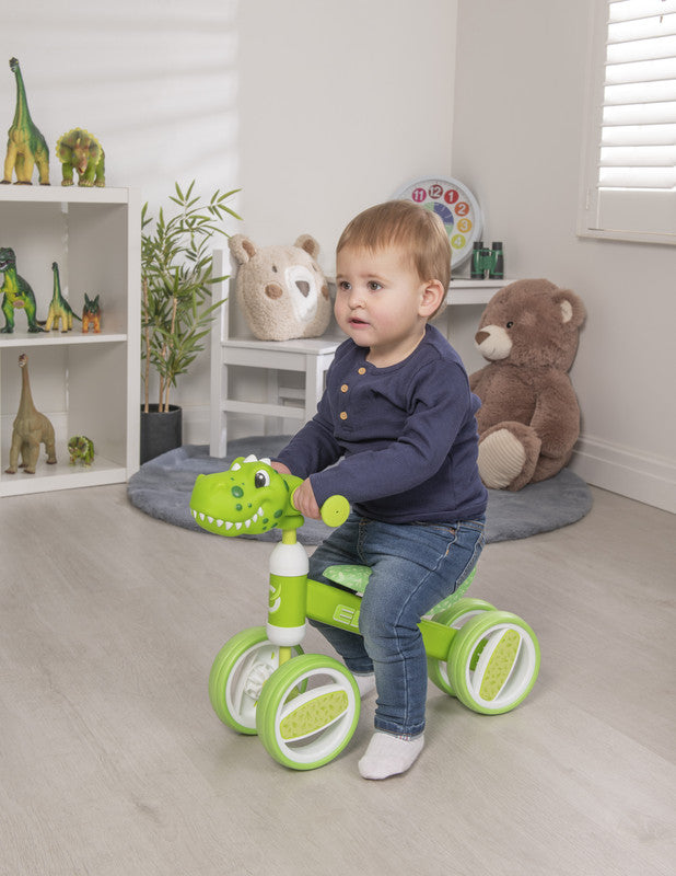دراجة بوبل إيفو برأس شخصية الديناصور – لعبة ركوب ممتعة برأس متمايل للأطفال