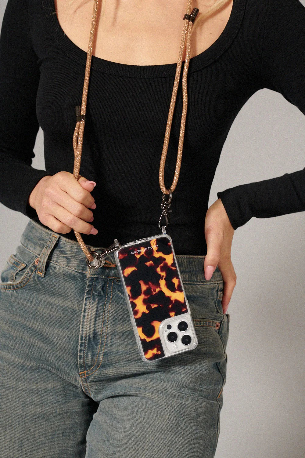 Mariah Gold Cord Chain 120 cm