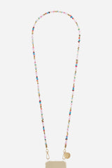 Liviya Long Chain with Multicolored Beads 120 cm