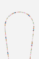 Liviya Long Chain with Multicolored Beads 120 cm