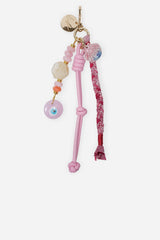 Bobby Bag Charm - Red Bandana and Pearls