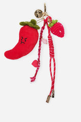 Bobby Bag Charm - Red Bandana, Strawberry and Chili Pepper