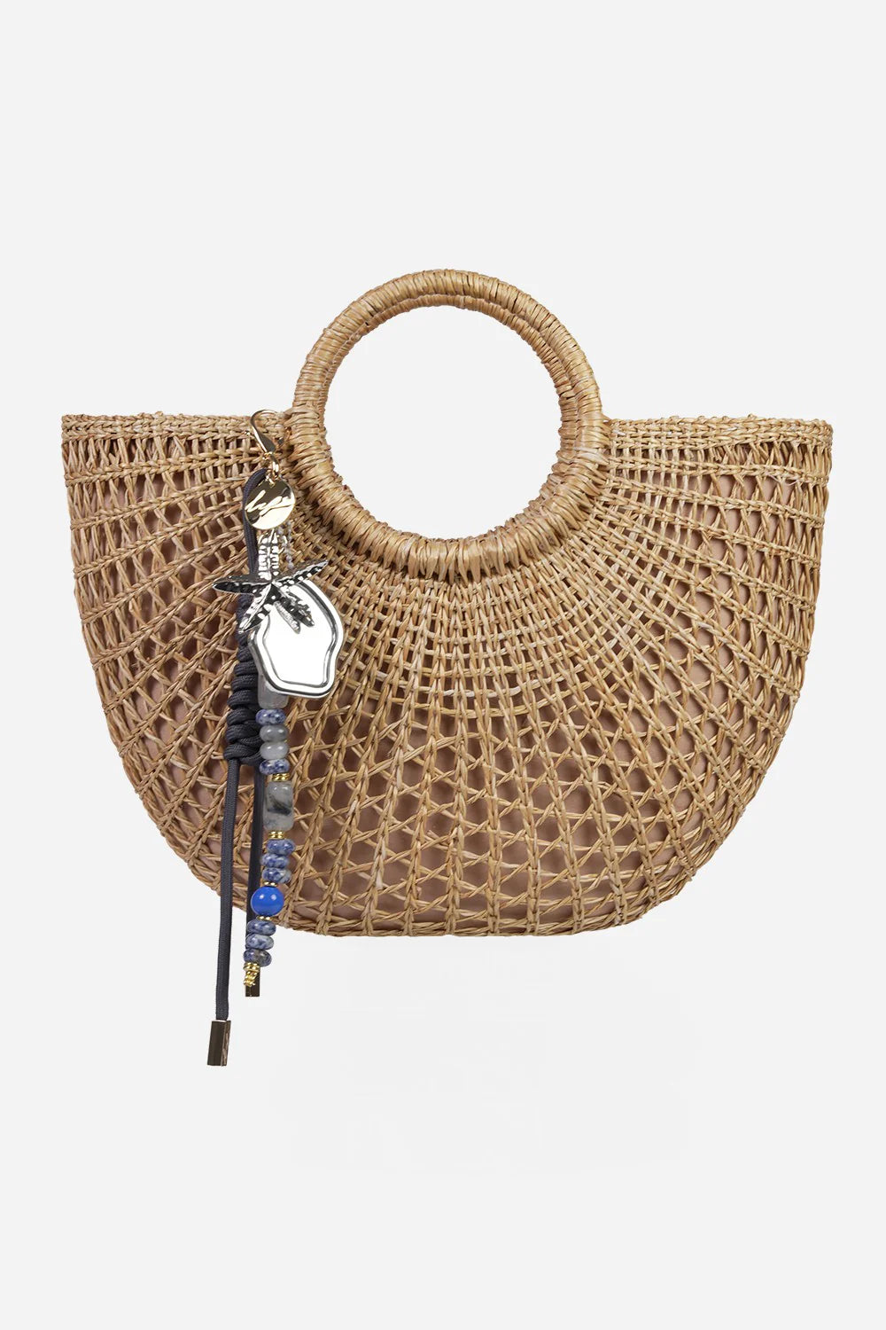 Bobby Bag Charm - Grey with Mirror