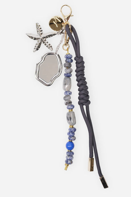Bobby Bag Charm - Grey with Mirror