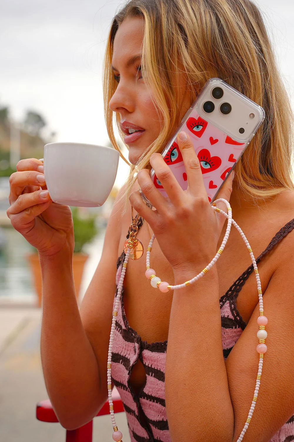 Iris Pearl Long Chain 120 cm