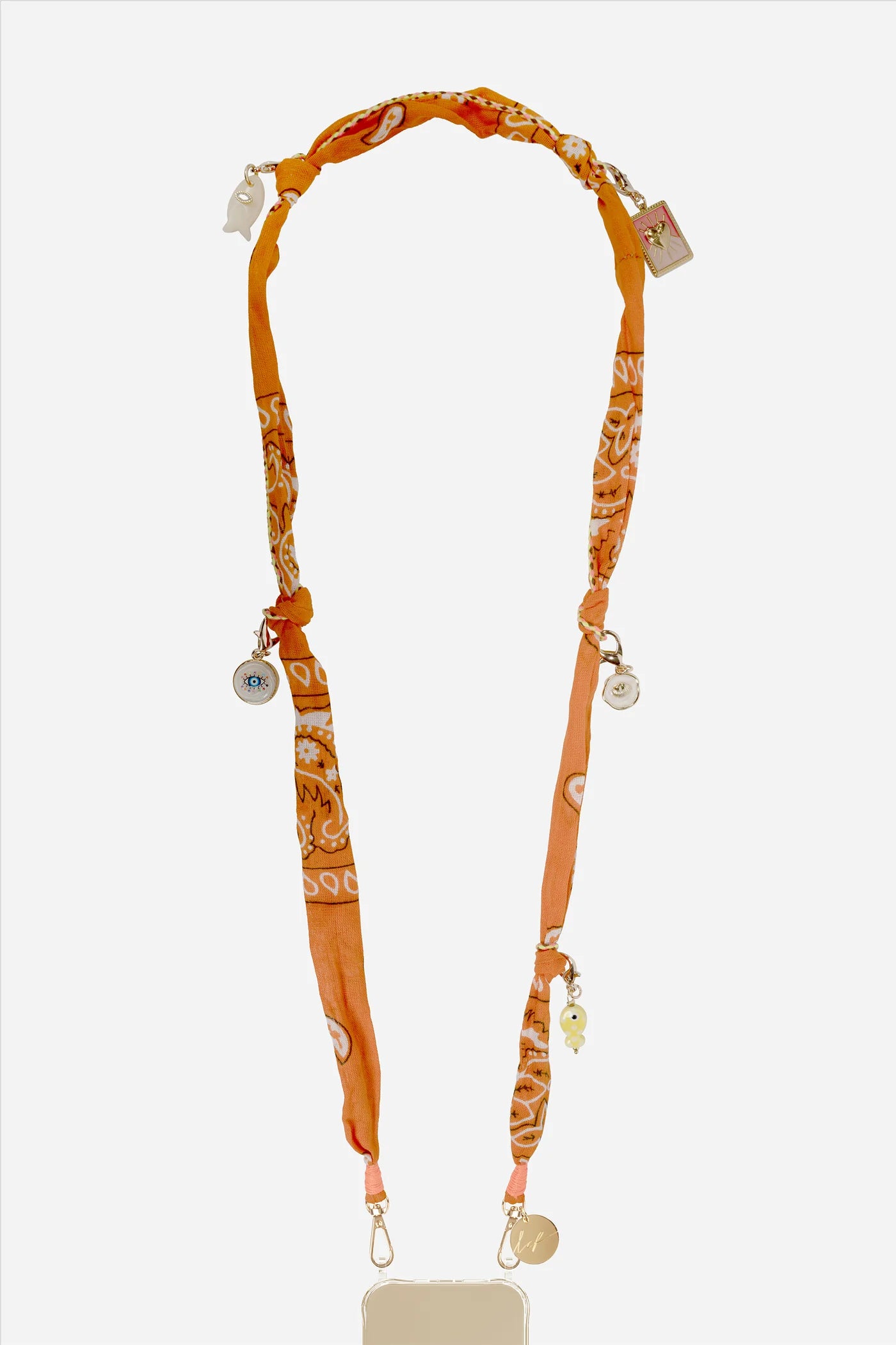 Laia Long Orange Chain 120 cm