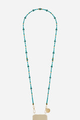 PAROS LONG NECKLACE TURQUOISE 120 CM