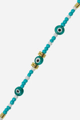 PAROS LONG NECKLACE TURQUOISE 120 CM