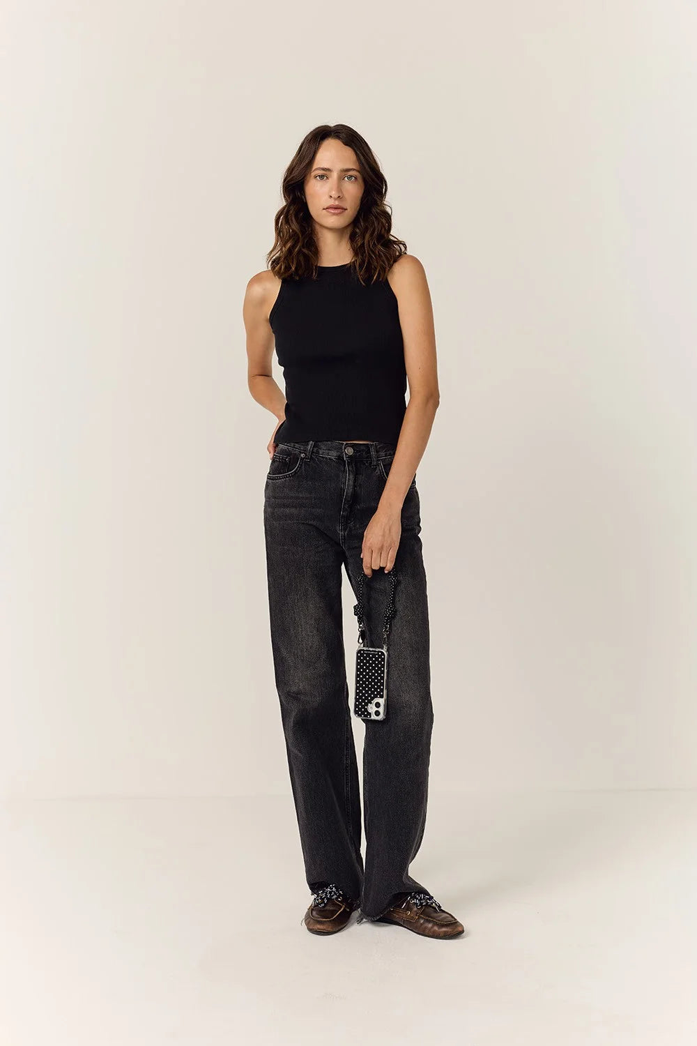Nolan Black Short Chain 40 cm