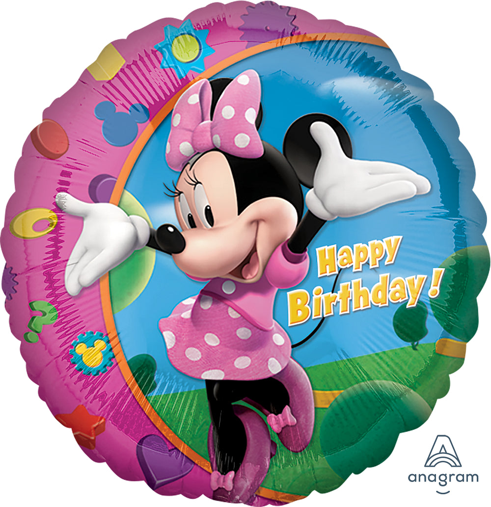 Minnie Mouse Happy Birthday Foil Balloon 18"