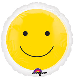 Magicolor Yellow Smiley Face Balloon 18"