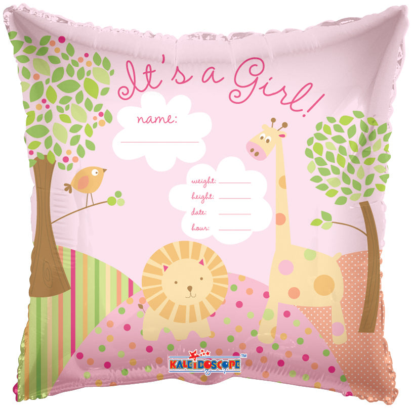 It's A Girl Writable Foil Balloon 18"