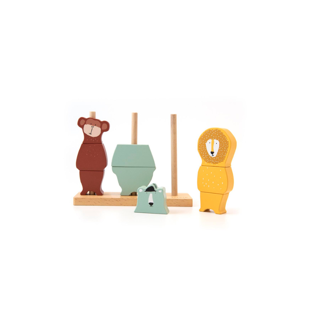 Wooden Animal Puzzle Stacker