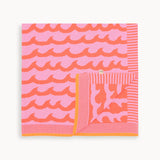 Gale - Pink Waves Baby Blanket