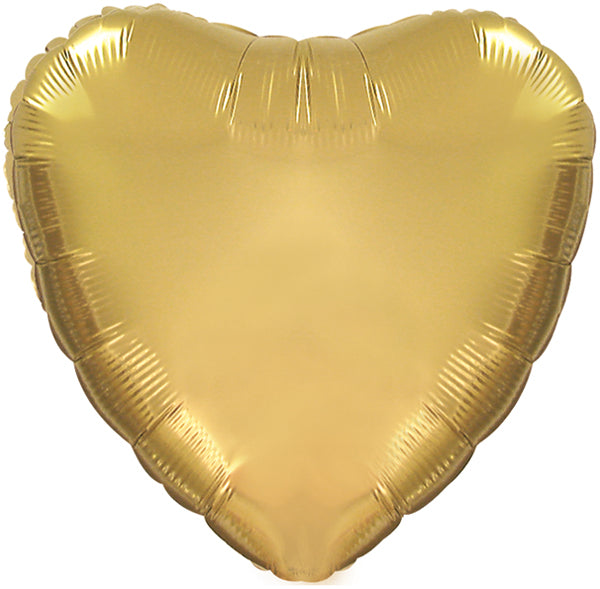 18" Gold Heart Foil Balloon