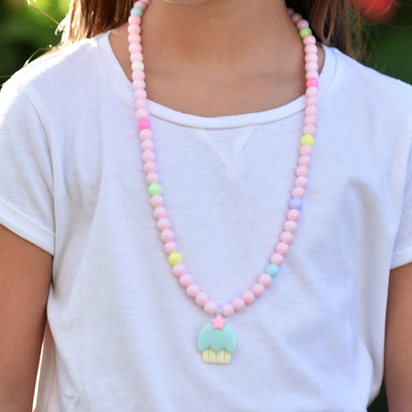 Cupcake Bubblegum Beads Necklace