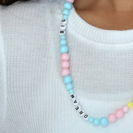 Dream Big Unicorn Beads Necklace With Details