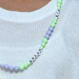 Dream Big Unicorn Beads Necklace With Details