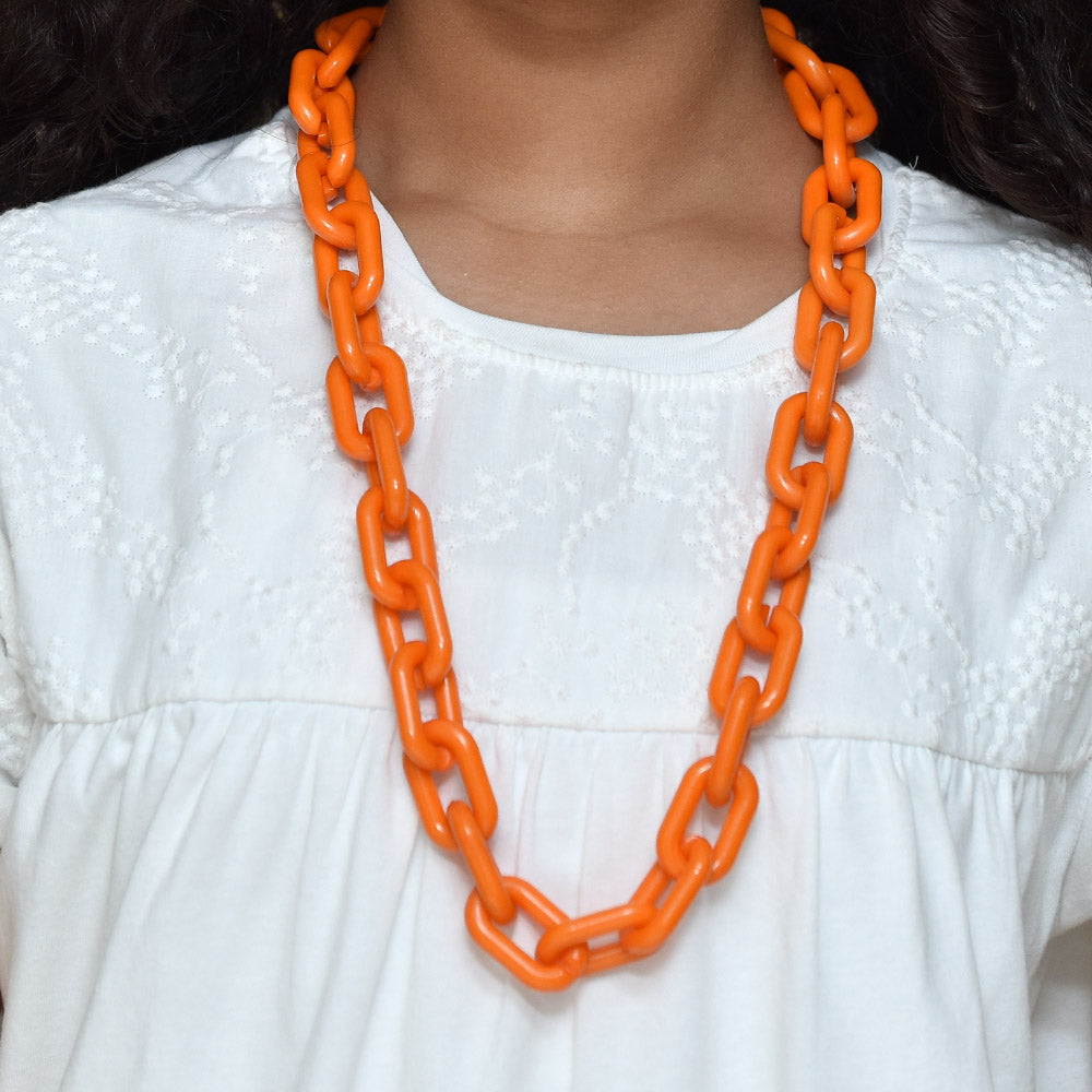 Large Chain Long Necklace