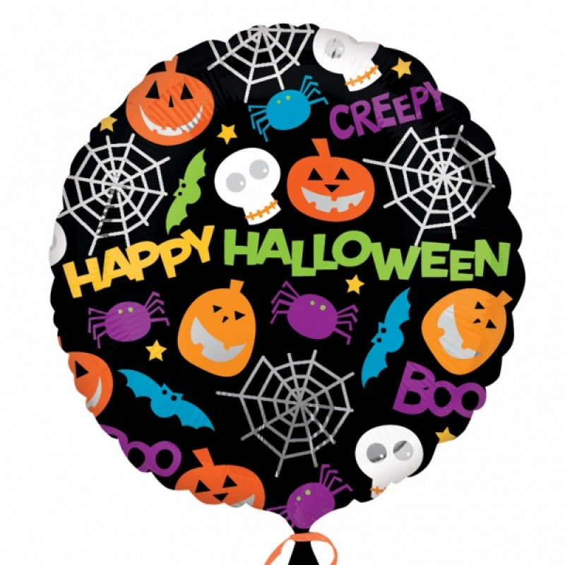 Playful Halloween Icons Foil Balloon 18"