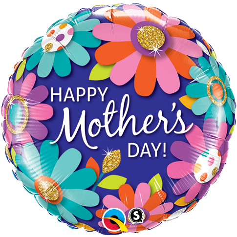 Mother's Day Fashion Floral Foil Balloon 18"