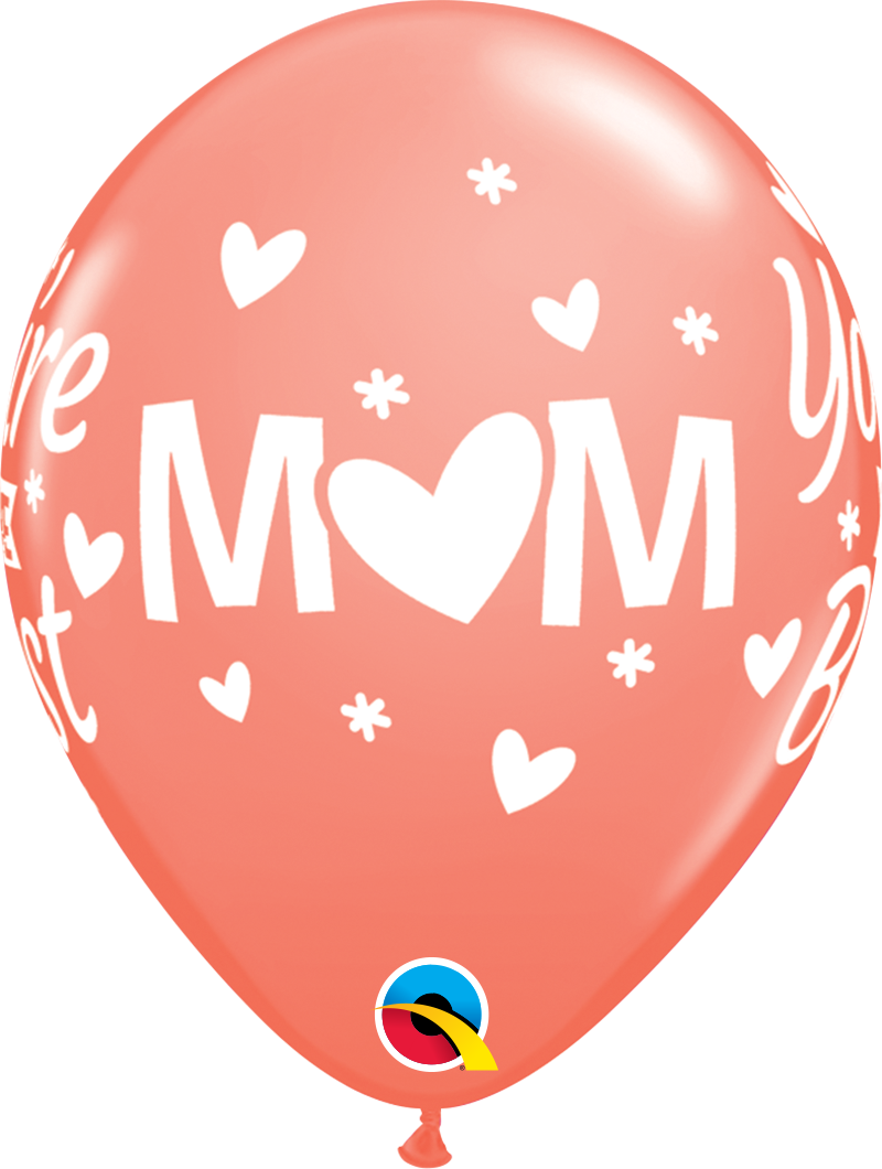 Mom You're The Best Latex Balloon 11"