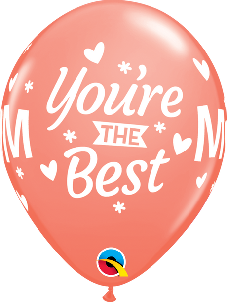 Mom You're The Best Latex Balloon 11"