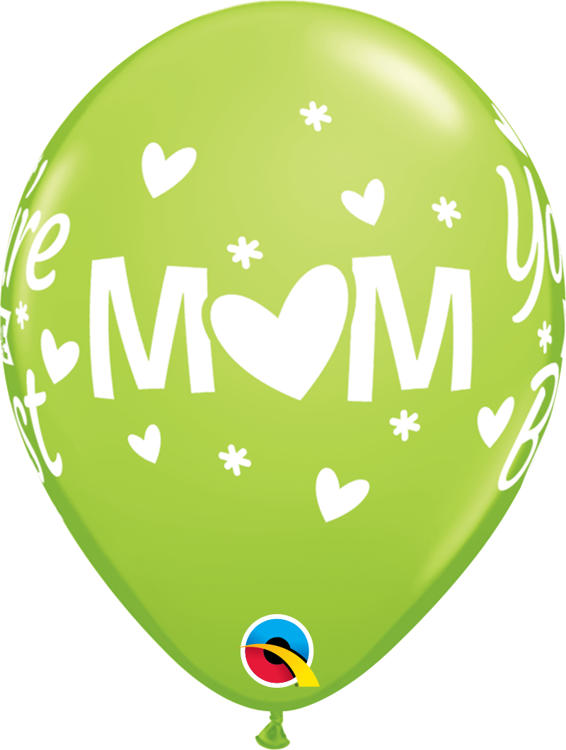 Mom You're The Best Latex Balloon 11"