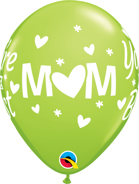 Mom You're The Best Latex Balloon 11"