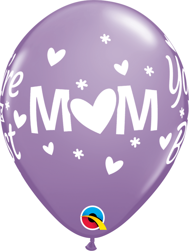 Mom You're The Best Latex Balloon 11"