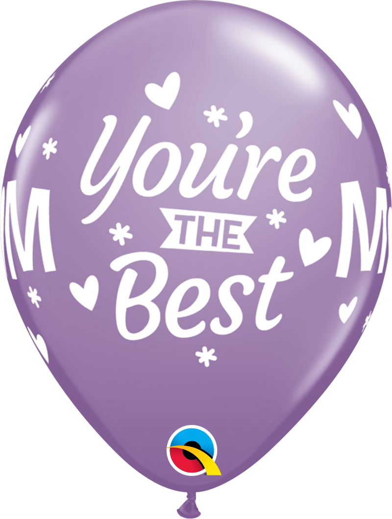 Mom You're The Best Latex Balloon 11"