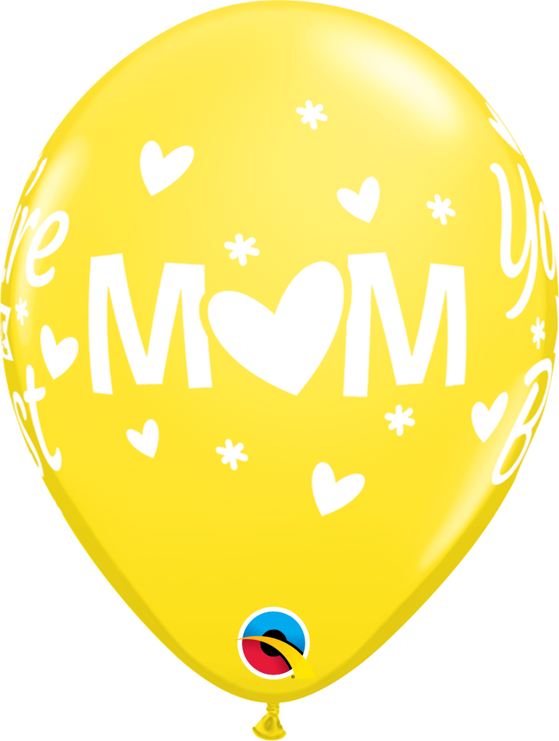 Mom You're The Best Latex Balloon 11"